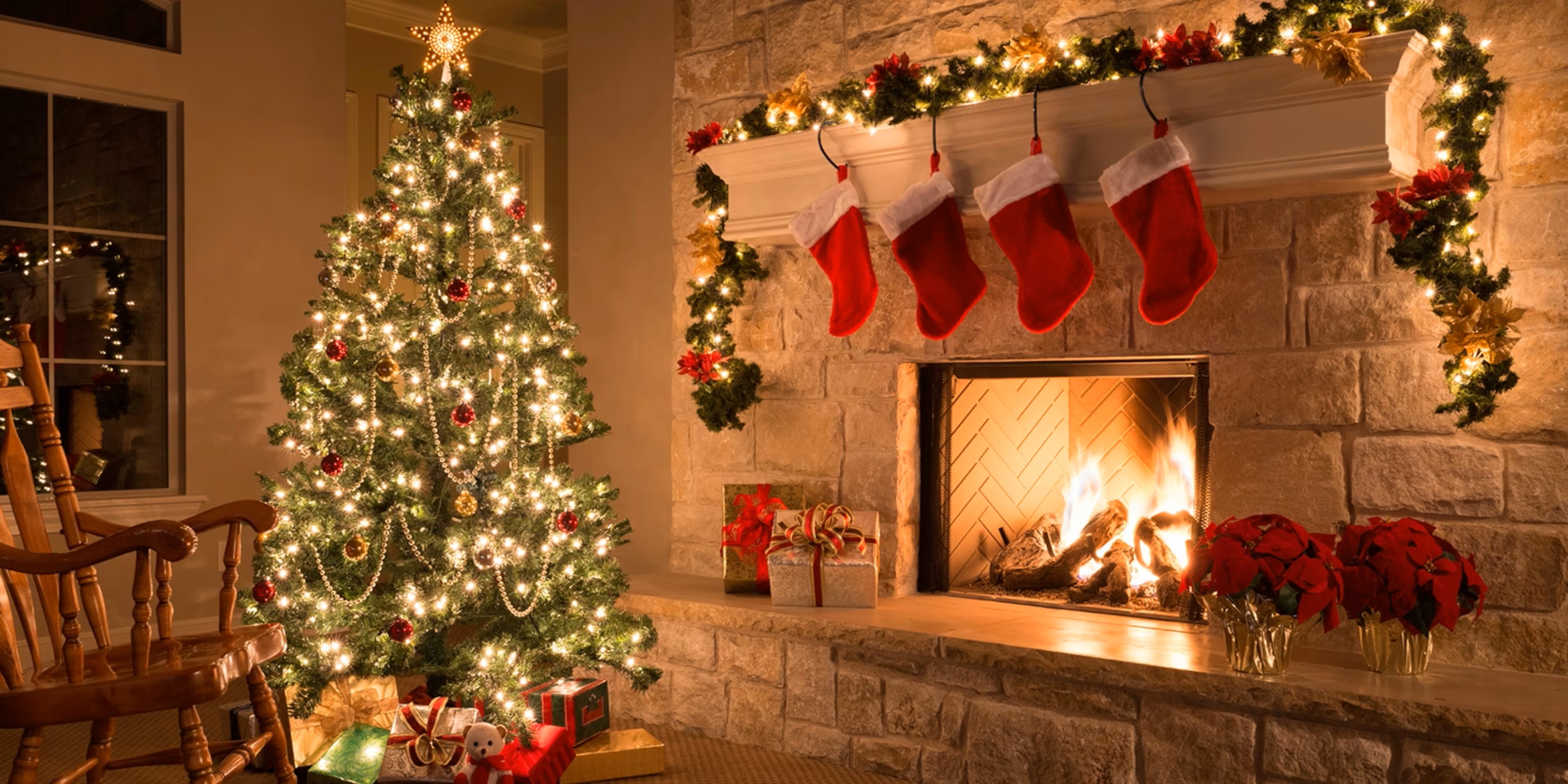 Cozy New York Christmas scene